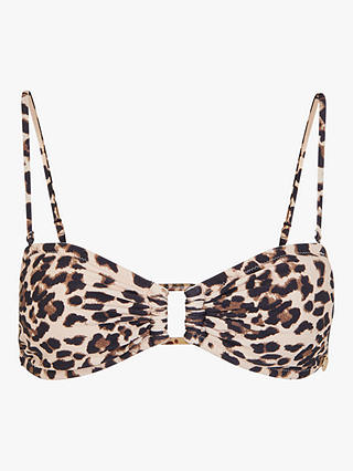 Whistles Animal Print Bikini Top, Leopard Print