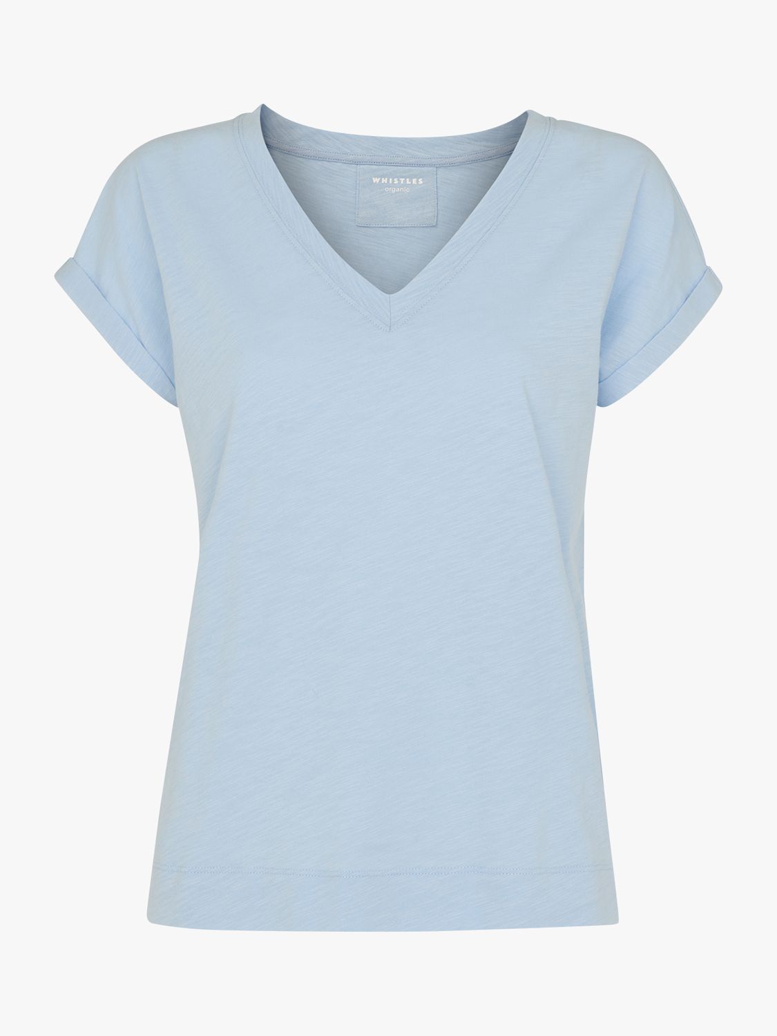 Buy Whistles Willa V Neck Cap Sleeve T-Shirt Online at johnlewis.com