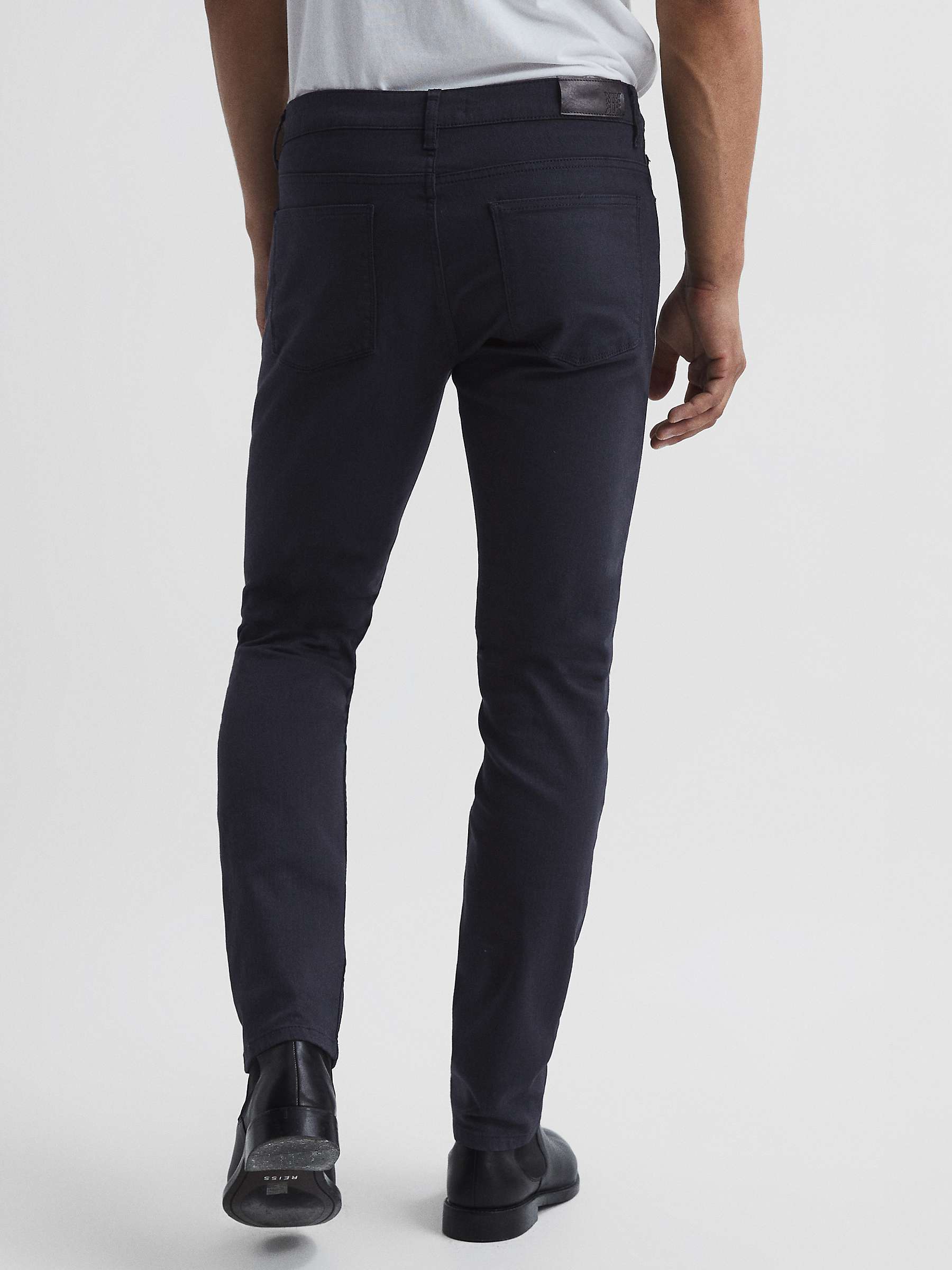 Reiss Deep Slim Fit Jeans, Blue at John Lewis & Partners