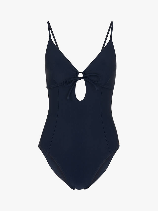 Whistles Cutout Swimsuit, Navy
