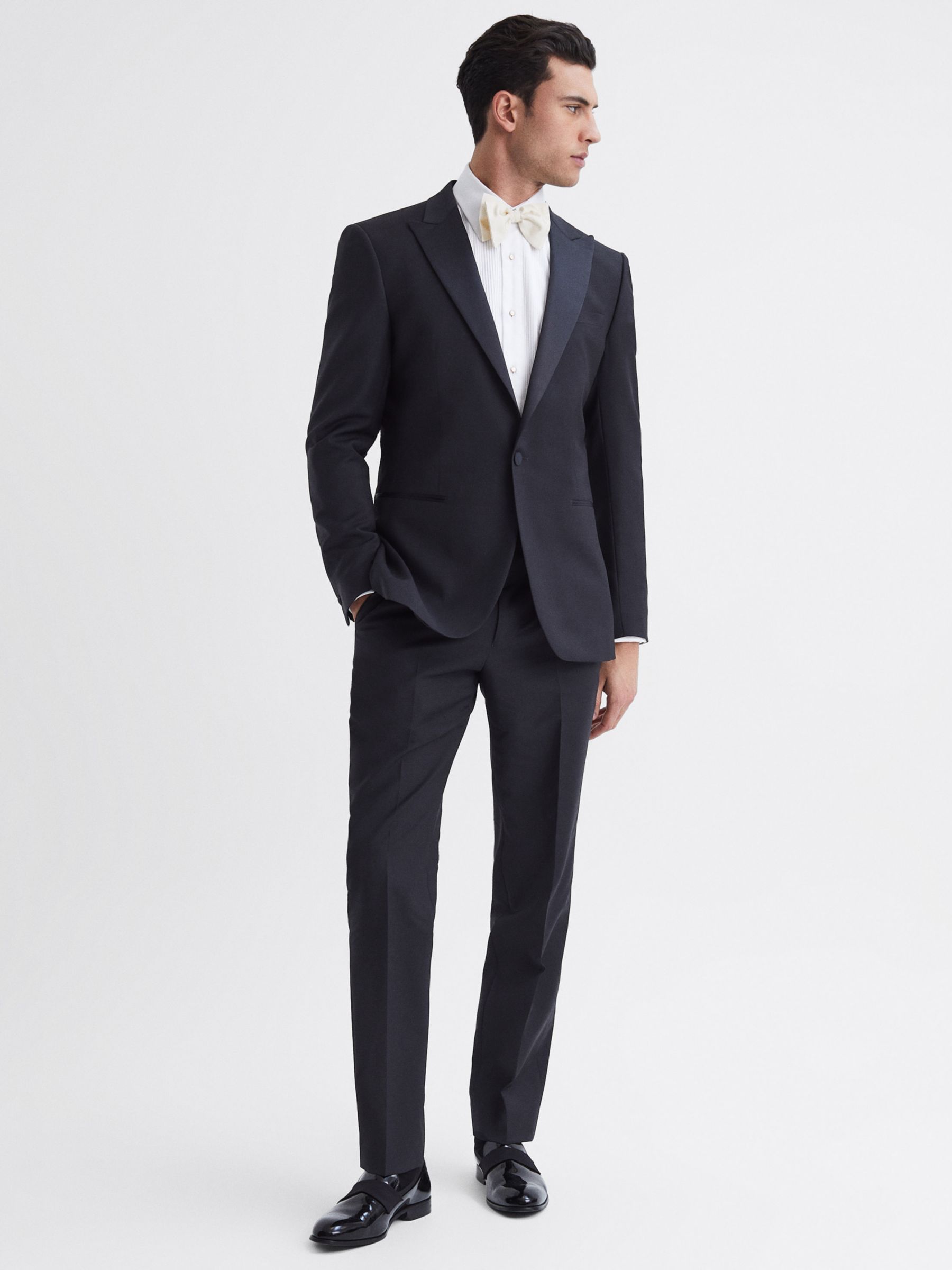 Reiss Poker Suit Jacket, Navy at John Lewis & Partners