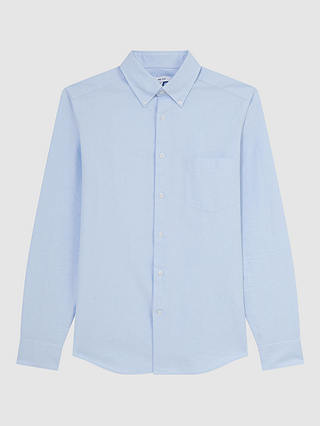 Reiss Greenwich Long Sleeved Shirt, Soft Blue