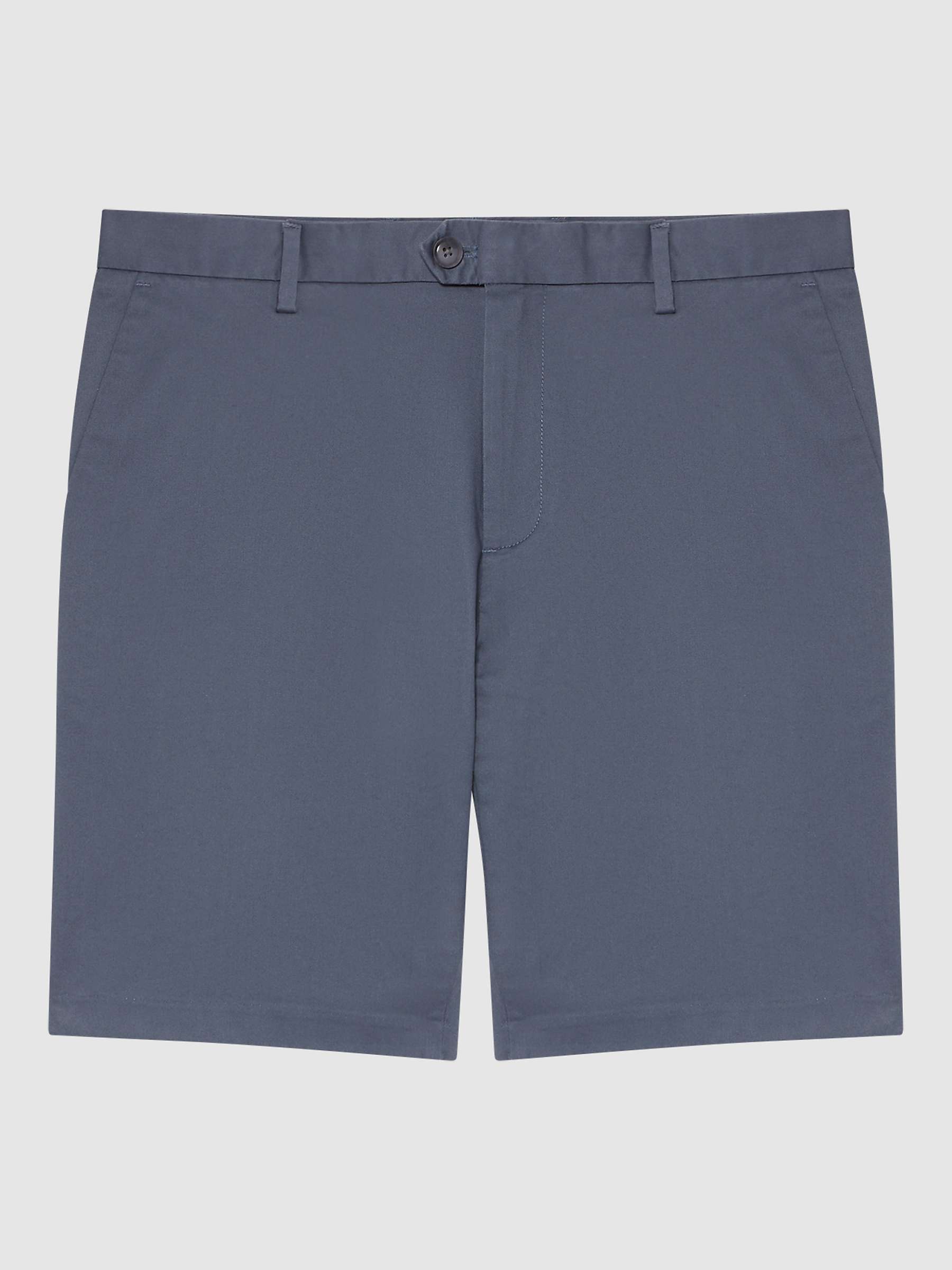 Reiss Wicket Casual Chino Shorts, Airforce Blue at John Lewis & Partners