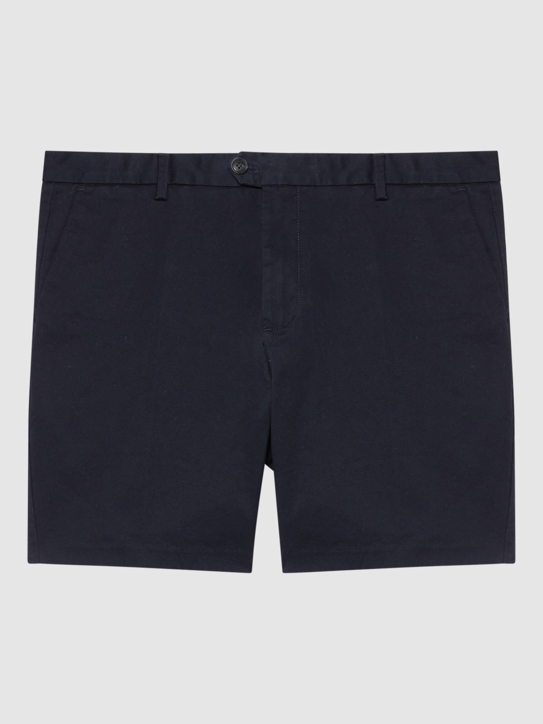 Reiss Wicket Casual Chino Shorts, Navy, 34R