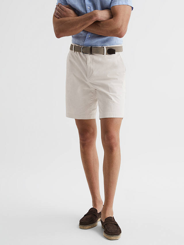 Reiss Wicket Casual Chino Shorts, Chalk