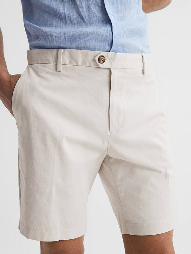 Reiss Wicket Casual Chino Shorts, Chalk