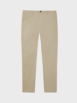 Reiss Pitch Slim Fit Stretch Cotton Chino Trousers, Stone