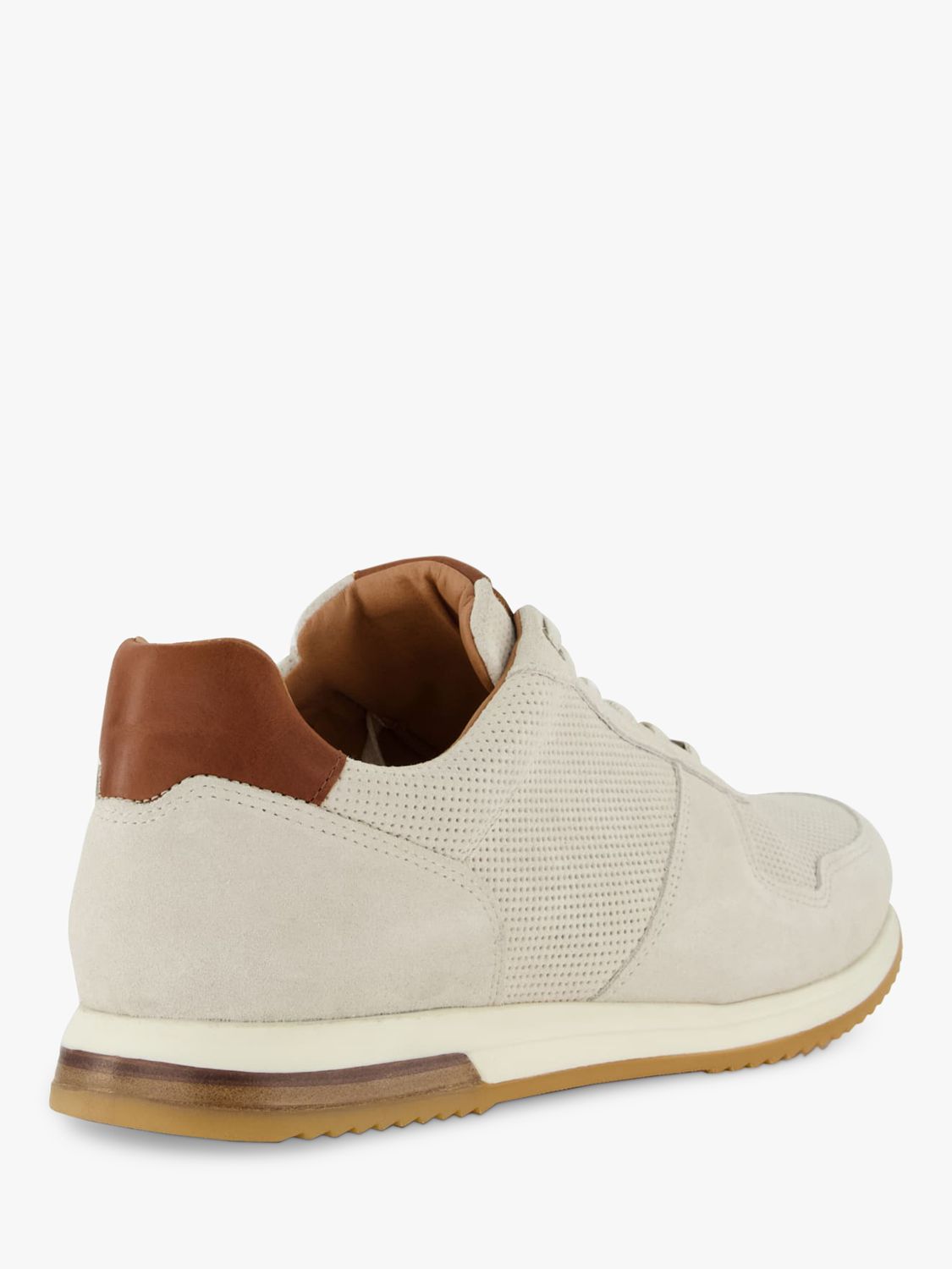 Dune Trilogy Suede Runner Trainers, Off White, EU43