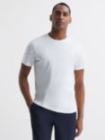 Reiss Bless Cotton Crew Neck T-Shirt, White