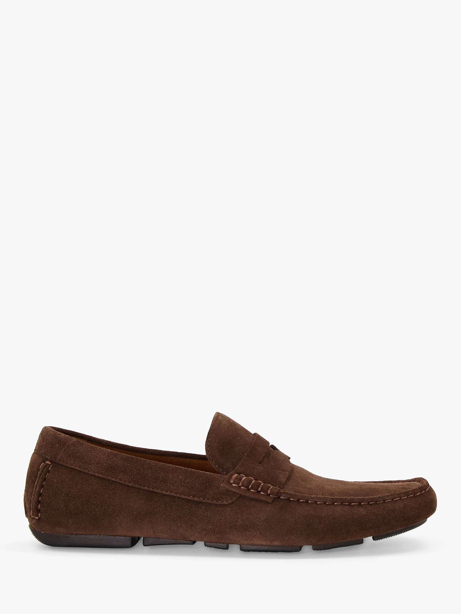 Buy Dune Bradlay Suede Square Toe Moccasin Loafers Online at johnlewis.com