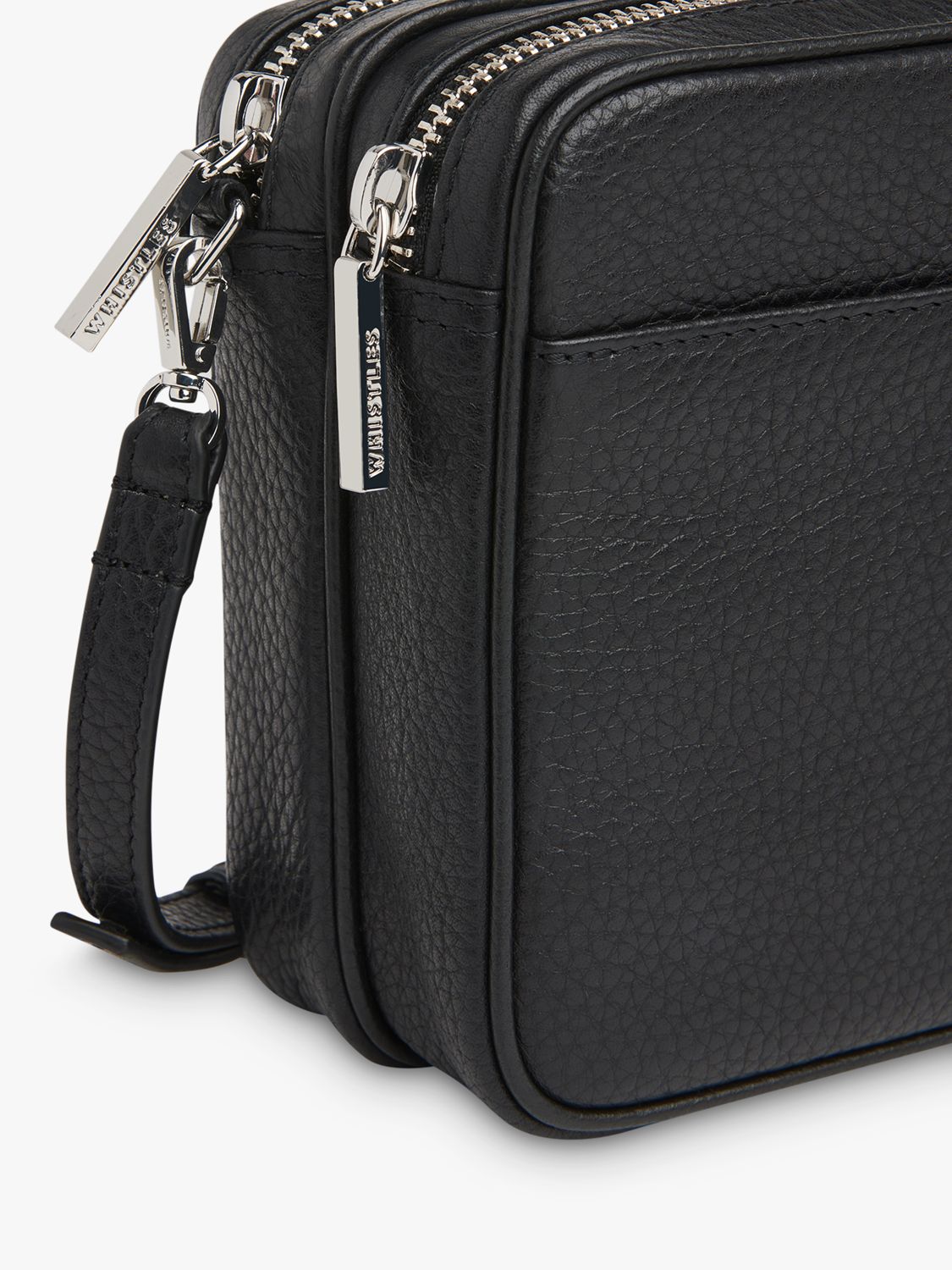 Whistles Carmen Double Pouch Leather Cross Body Bag