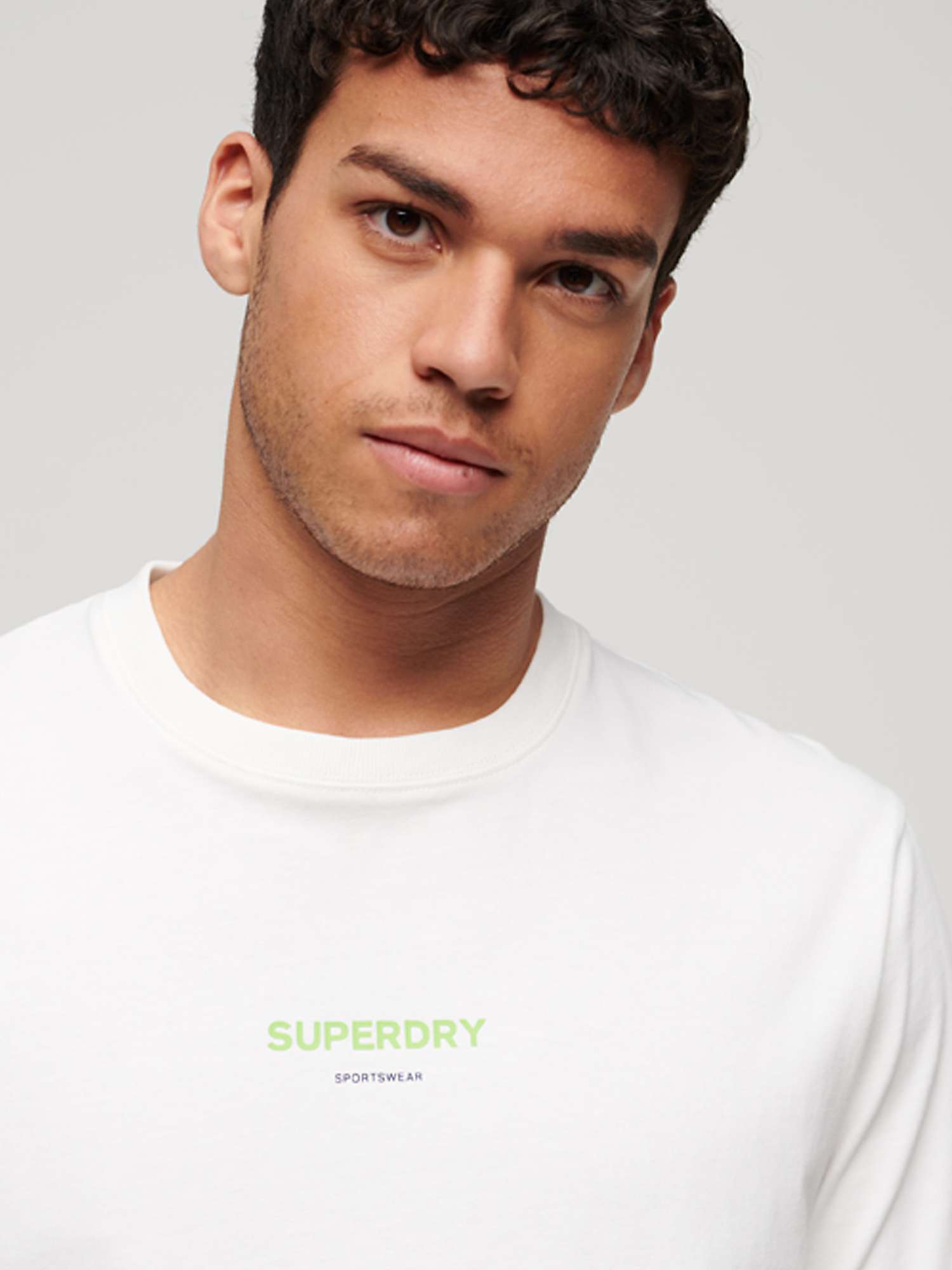 Buy Superdry Sportswear T-Shirt, Brilliant White Online at johnlewis.com