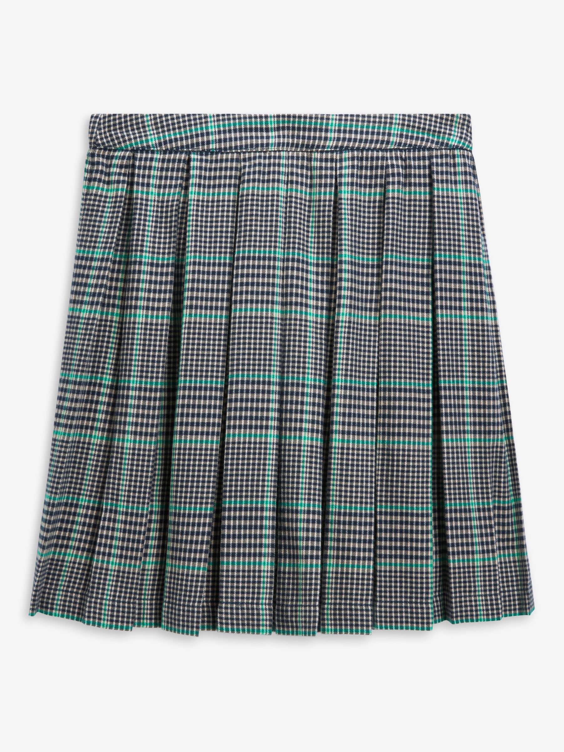 John Lewis Kids Check Pleated Skirt Multi at John Lewis Partners