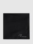 Reiss Ceremony Silk Pocket Square, Black