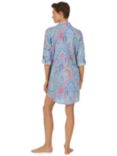 Lauren Ralph Lauren 3/4 Sleeve Paisley Nightshirt, Blue/Multi