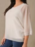 Live Unlimited Chiffon Overlay Top