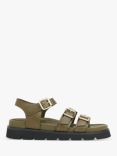 Whistles Jemma Leather Triple Buckle Sandals