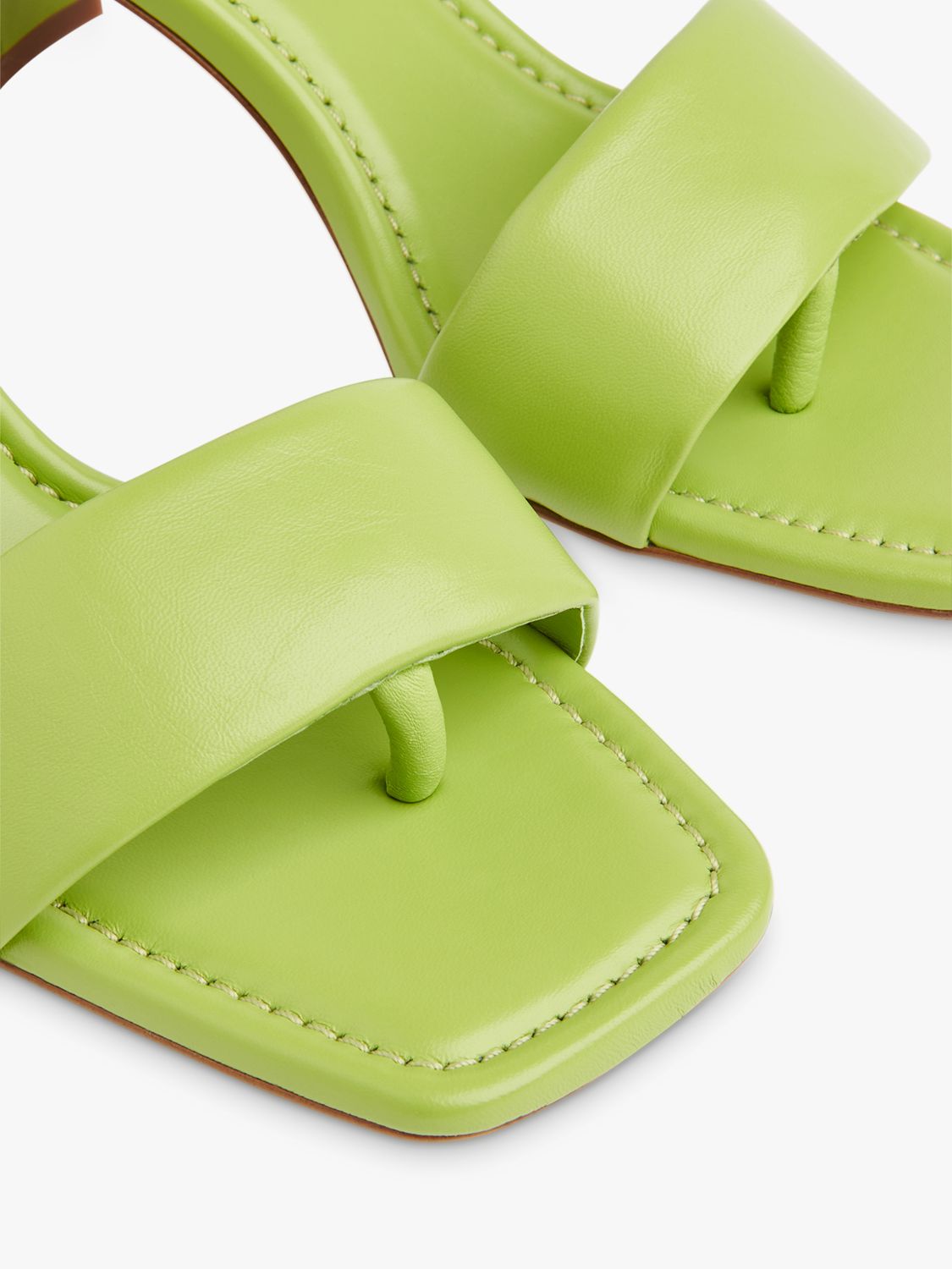 Buy Whistles Marie Slip On Leather Heeled Sandals Online at johnlewis.com