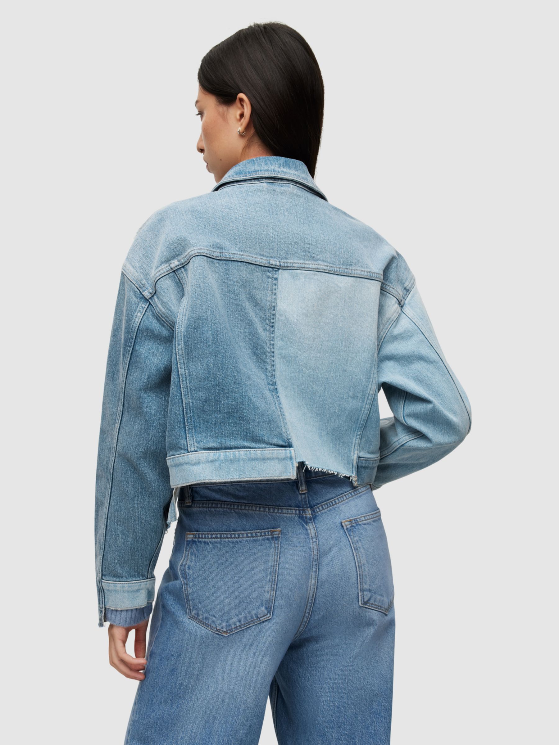 Pockets For Women - AllSaints Beth Patch Denim Jacket