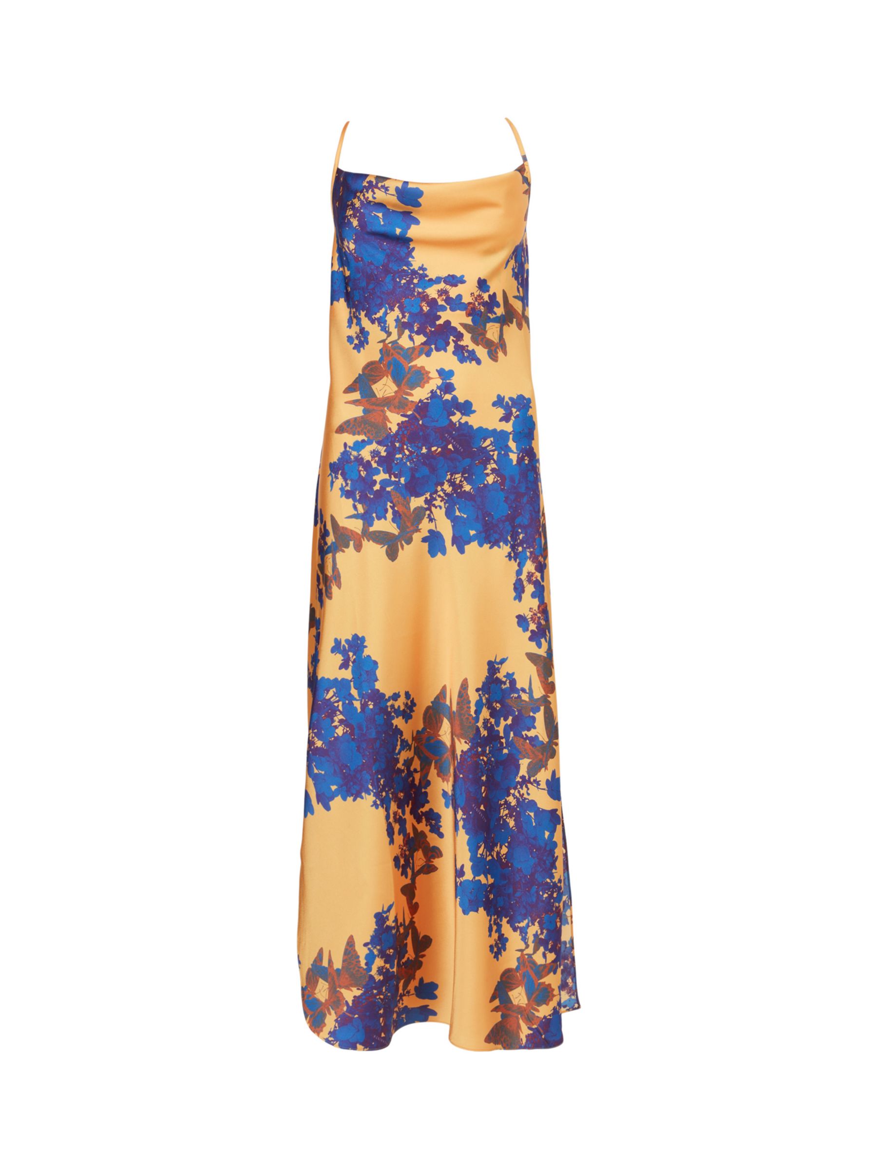 AllSaints Hadley Venetia Floral Dress, Orange at John Lewis & Partners