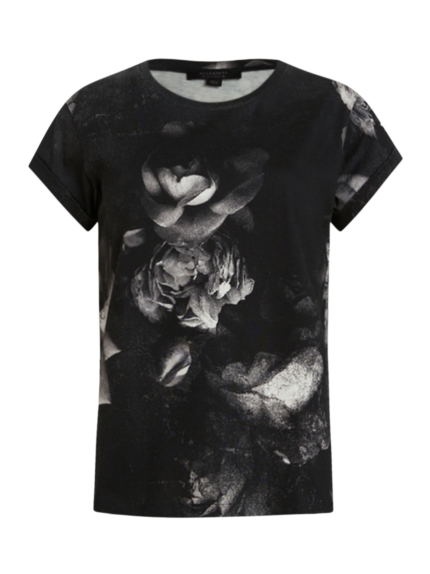 AllSaints Rosalia Anna T-Shirt, Black, 6