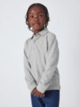 John Lewis Kids' Plain Pique Cotton Long Sleeve Polo Shirt