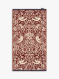 Morris & Co. Strawberry Thief Towels, Red