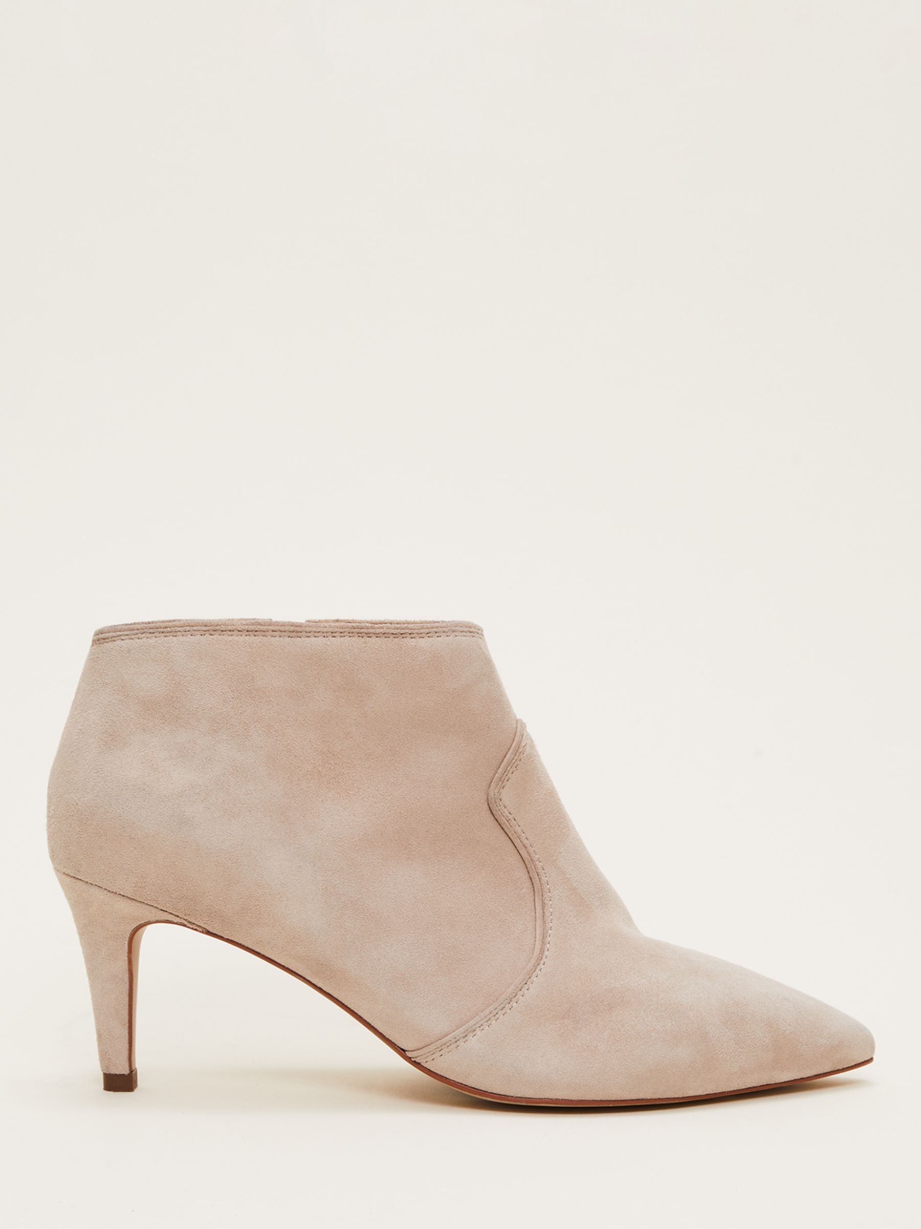 Phase Eight Suede Shoe Boots, Neutral, 3