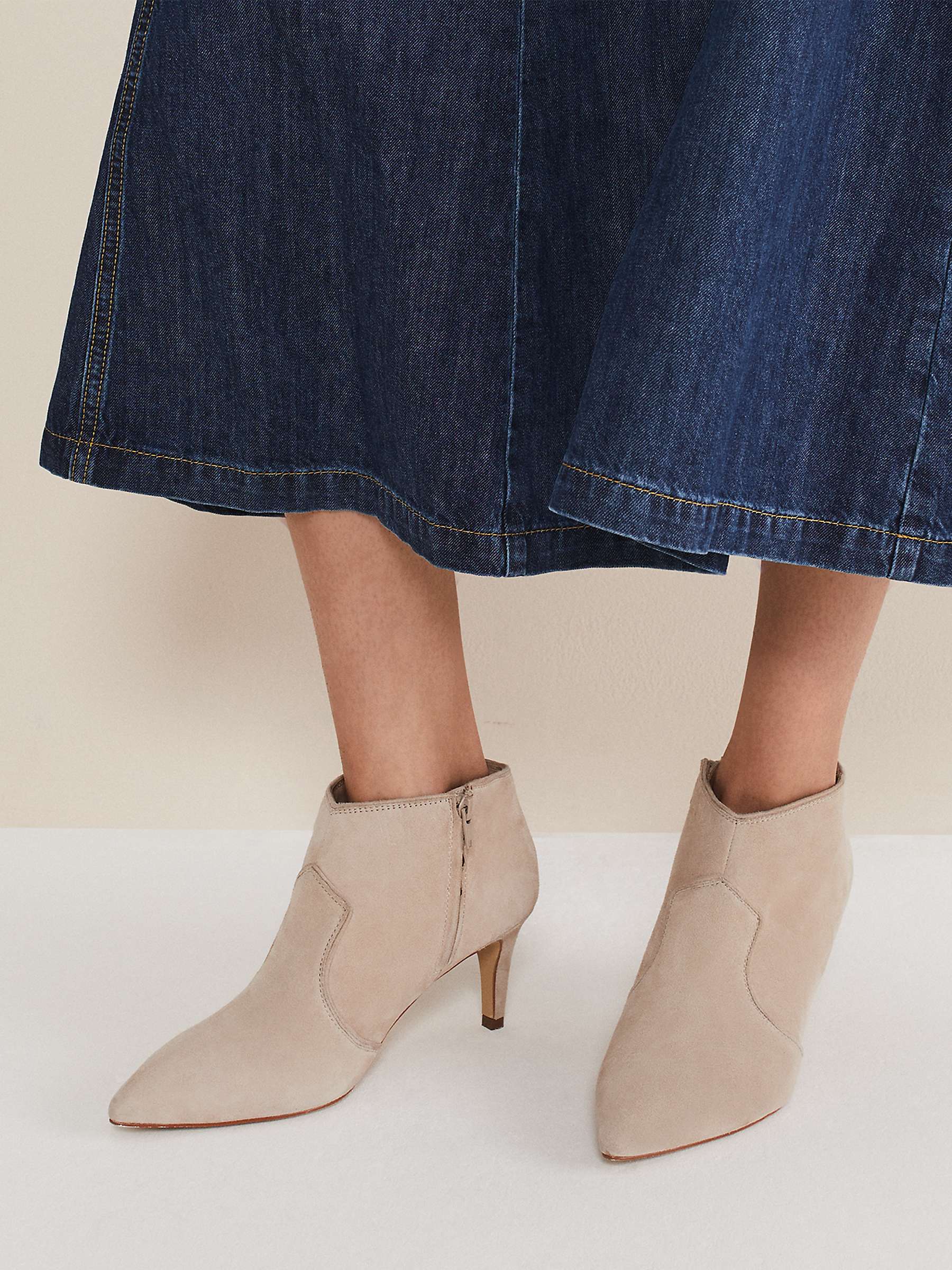 Buy Phase Eight Suede Shoe Boots, Neutral Online at johnlewis.com