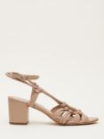 Phase Eight Leather Ankle Strap Sandals, Tan
