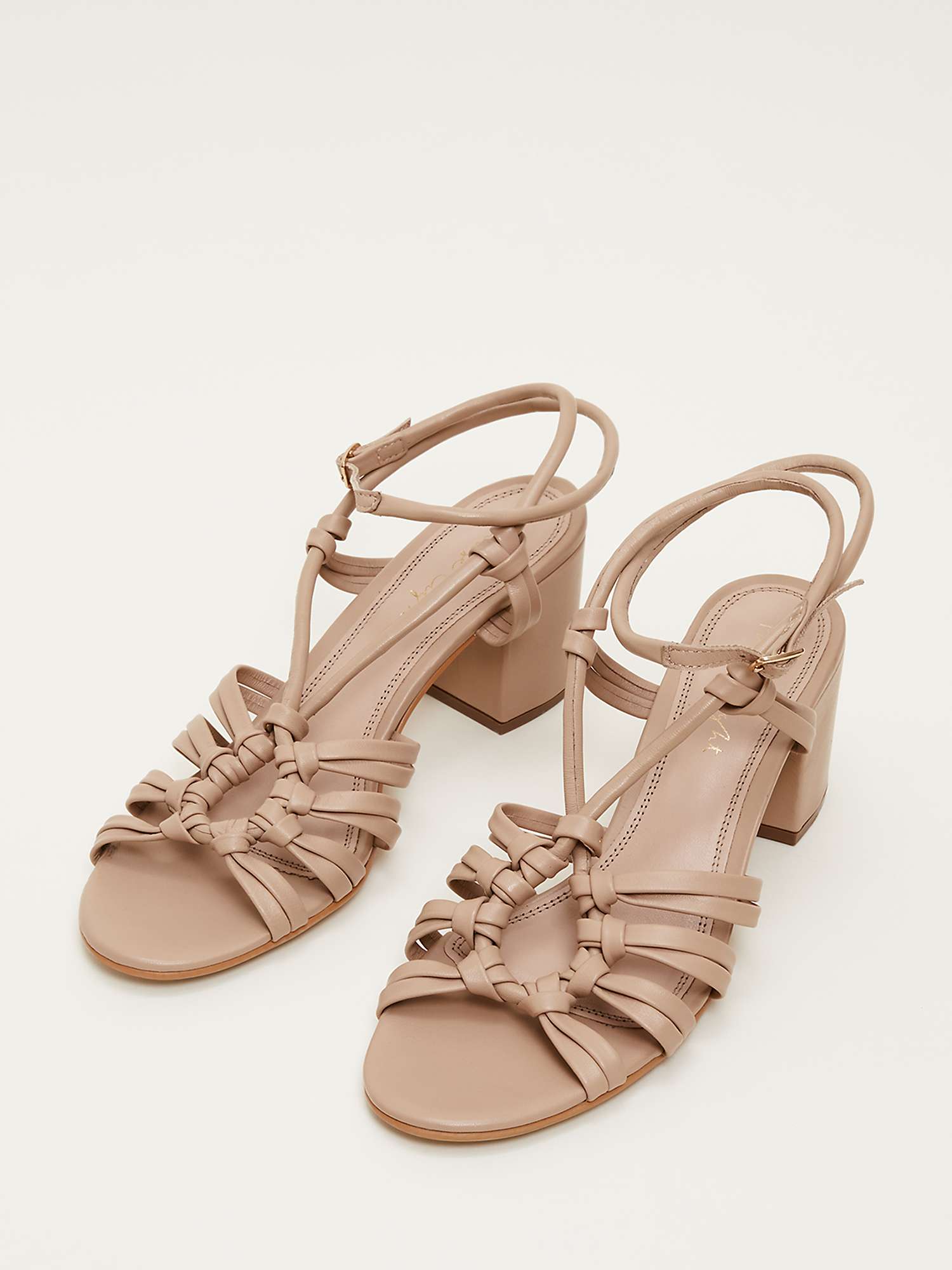 Buy Phase Eight Leather Ankle Strap Sandals, Tan Online at johnlewis.com