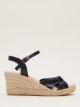 Phase Eight Leather Knot Front Espadrille Shoes