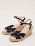 Phase Eight Leather Knot Front Espadrille Shoes