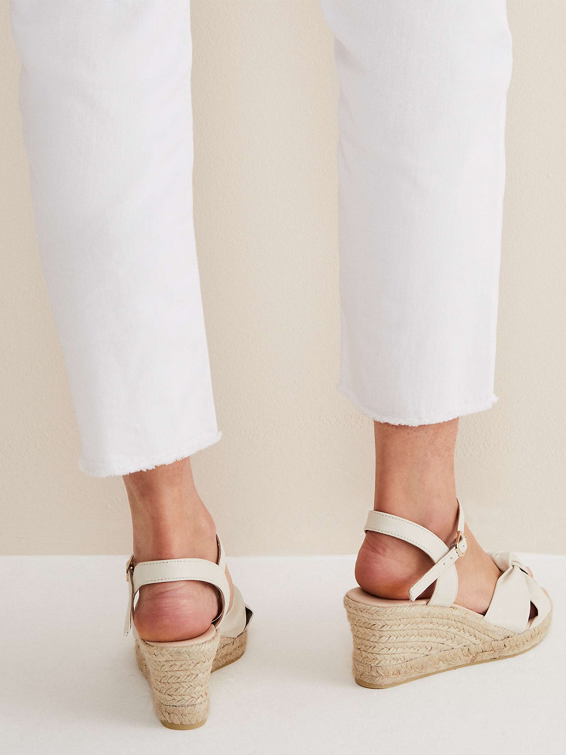 Buy Phase Eight Leather Knot Front Espadrille Shoes Online at johnlewis.com