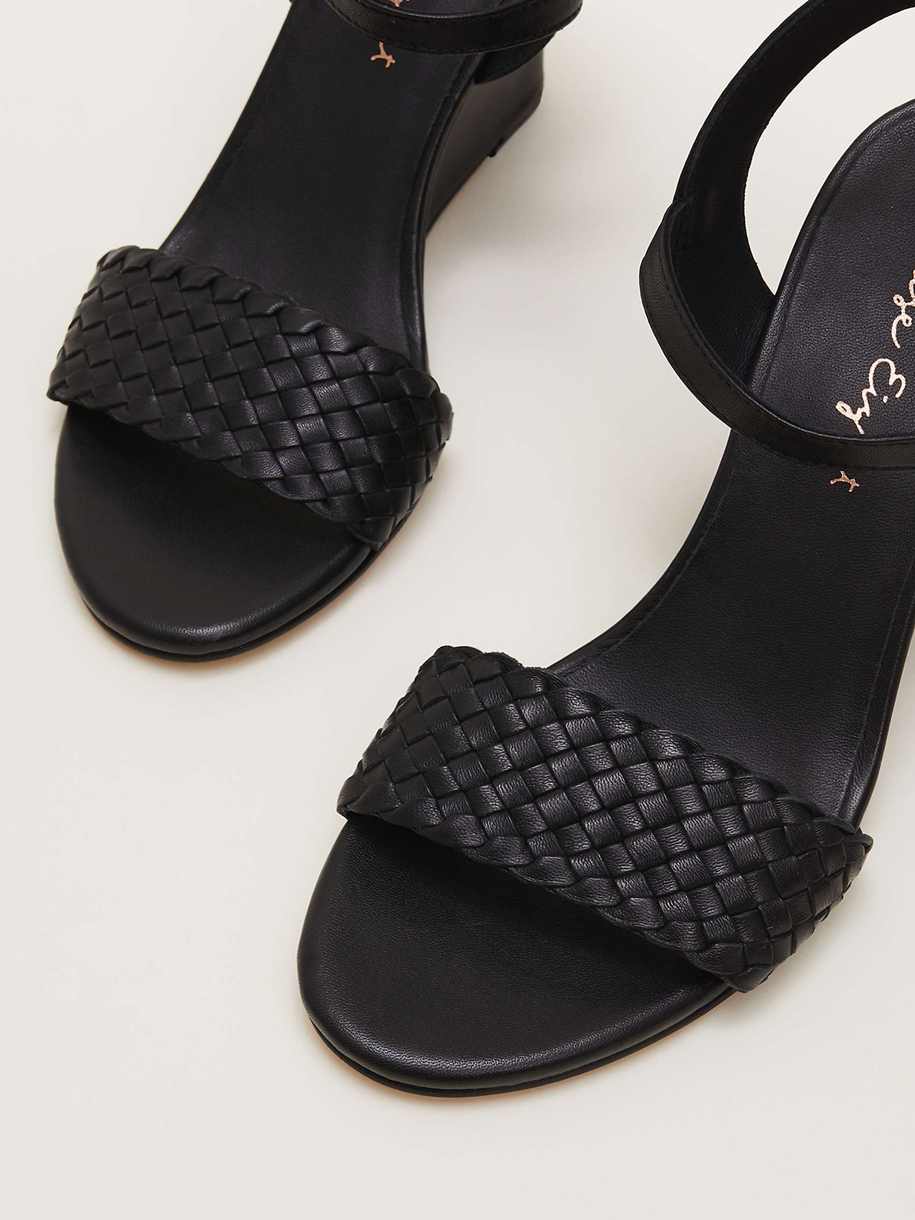 Buy Phase Eight Leather Plait Strap Sandals Online at johnlewis.com