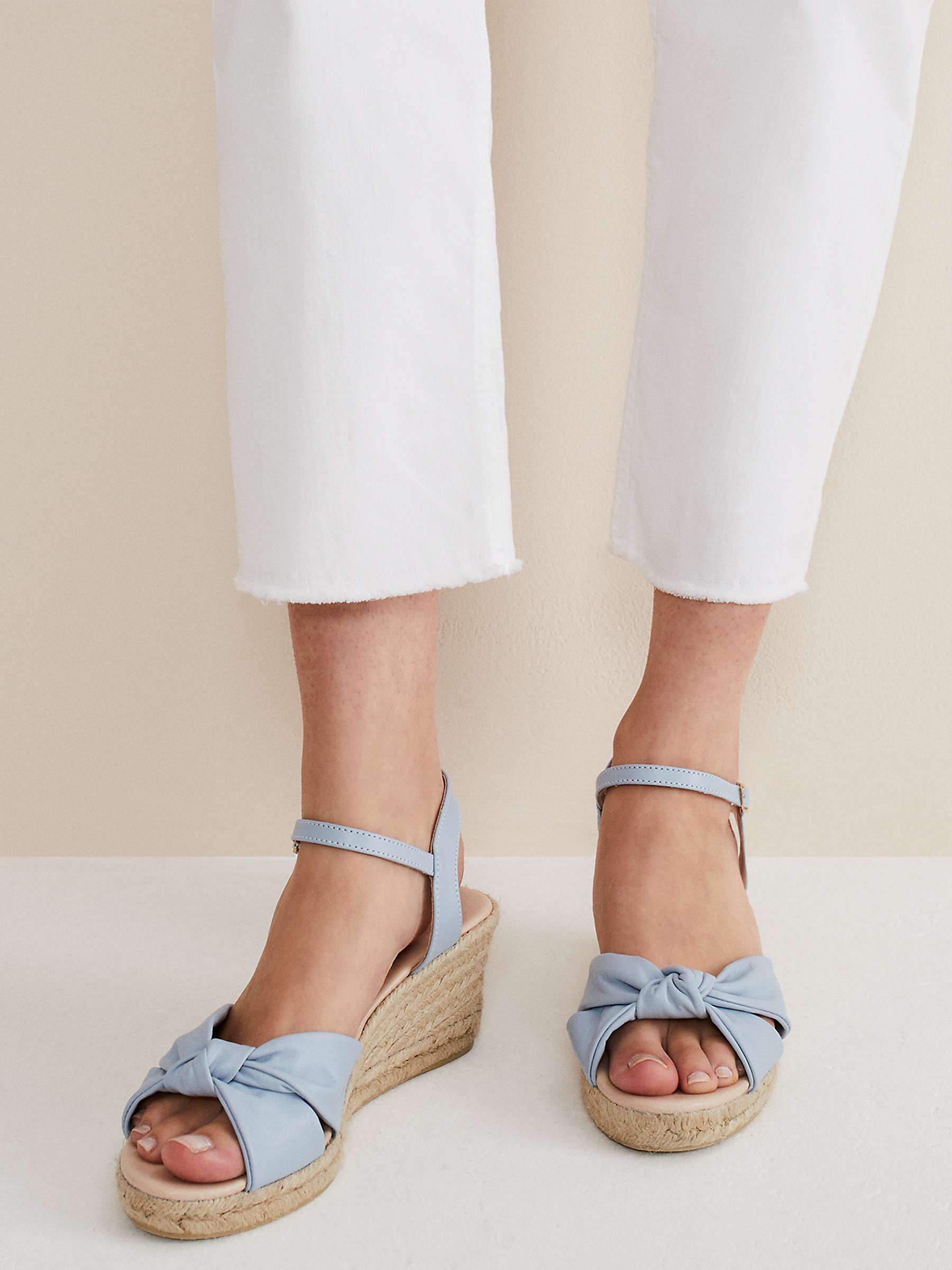 Buy Phase Eight Leather Knot Front Espadrille Shoes Online at johnlewis.com
