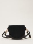 Phase Eight Suede Cross Body Bag, Black