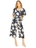 Mela London Mela London Floral Print Jumpsuit, Navy, Navy