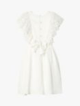 Angel & Rocket Kids' Satin Lace Bridesmaid Dress, Cream, Cream