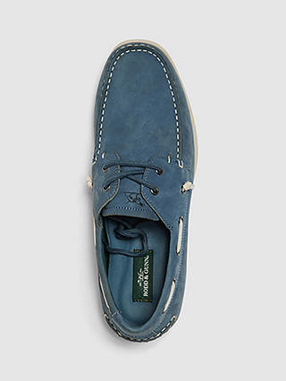 Rodd & Gunn Gordons Bay Suede / Leather Slip On Boat Shoes, Denim Blue