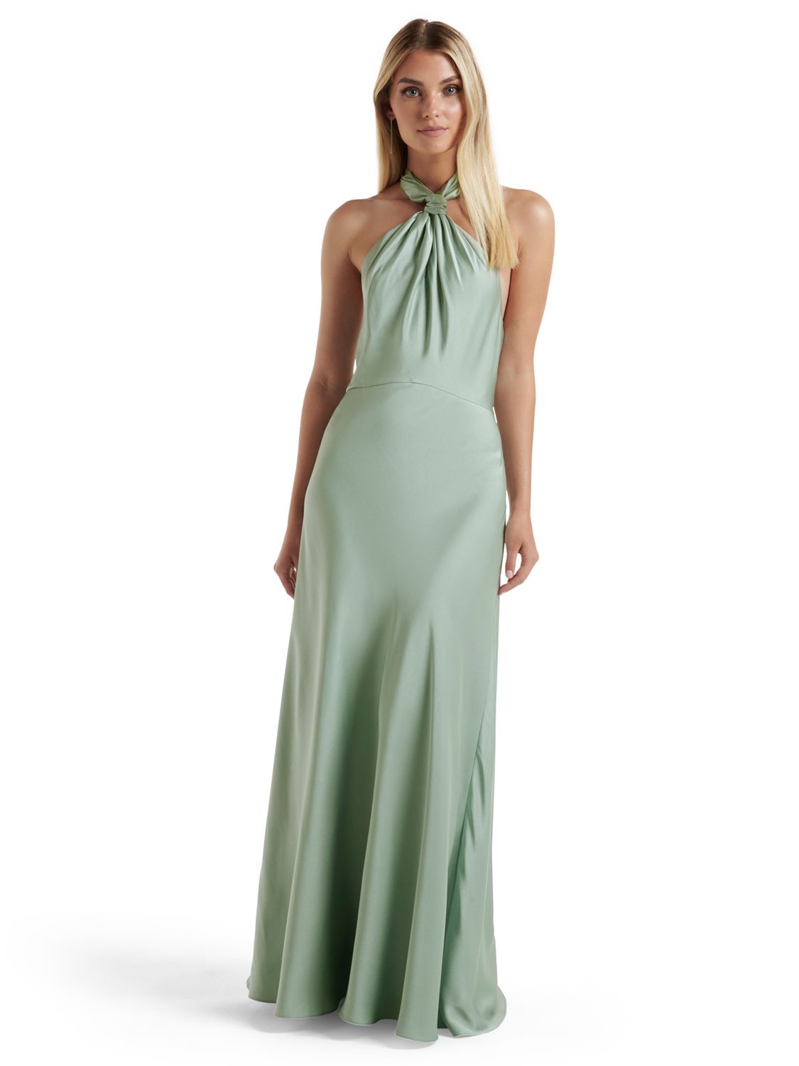 Forever New Yvette Halterneck Maxi Dress, Seafoam, 6