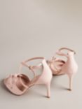 Ted Baker Bicci Bow Stiletto Heel Sandals, Dusky Pink, Dusky-pink
