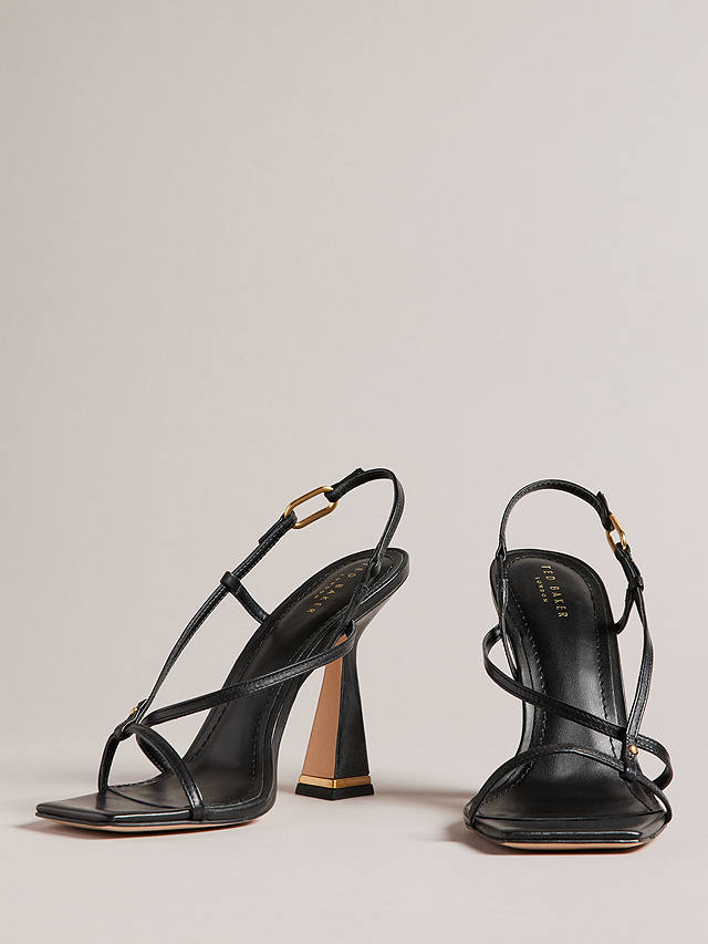 Ted Baker Cayena High Heel Leather Sandals, Black