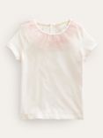 Mini Boden Kids' Tulle Jersey T-Shirt, Vanilla Pod