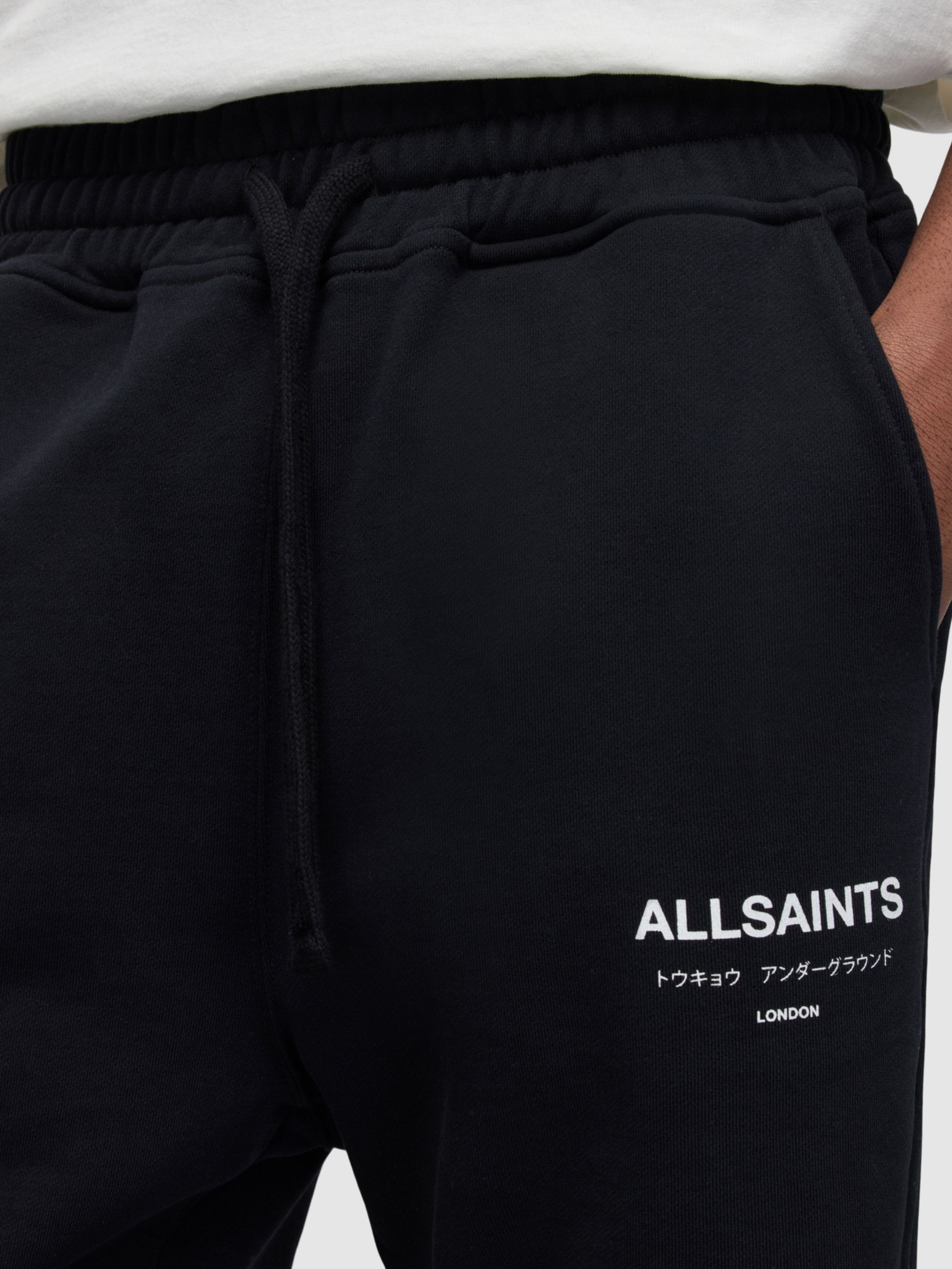 Buy AllSaints Organic Cotton Underground Sweat Shorts Online at johnlewis.com