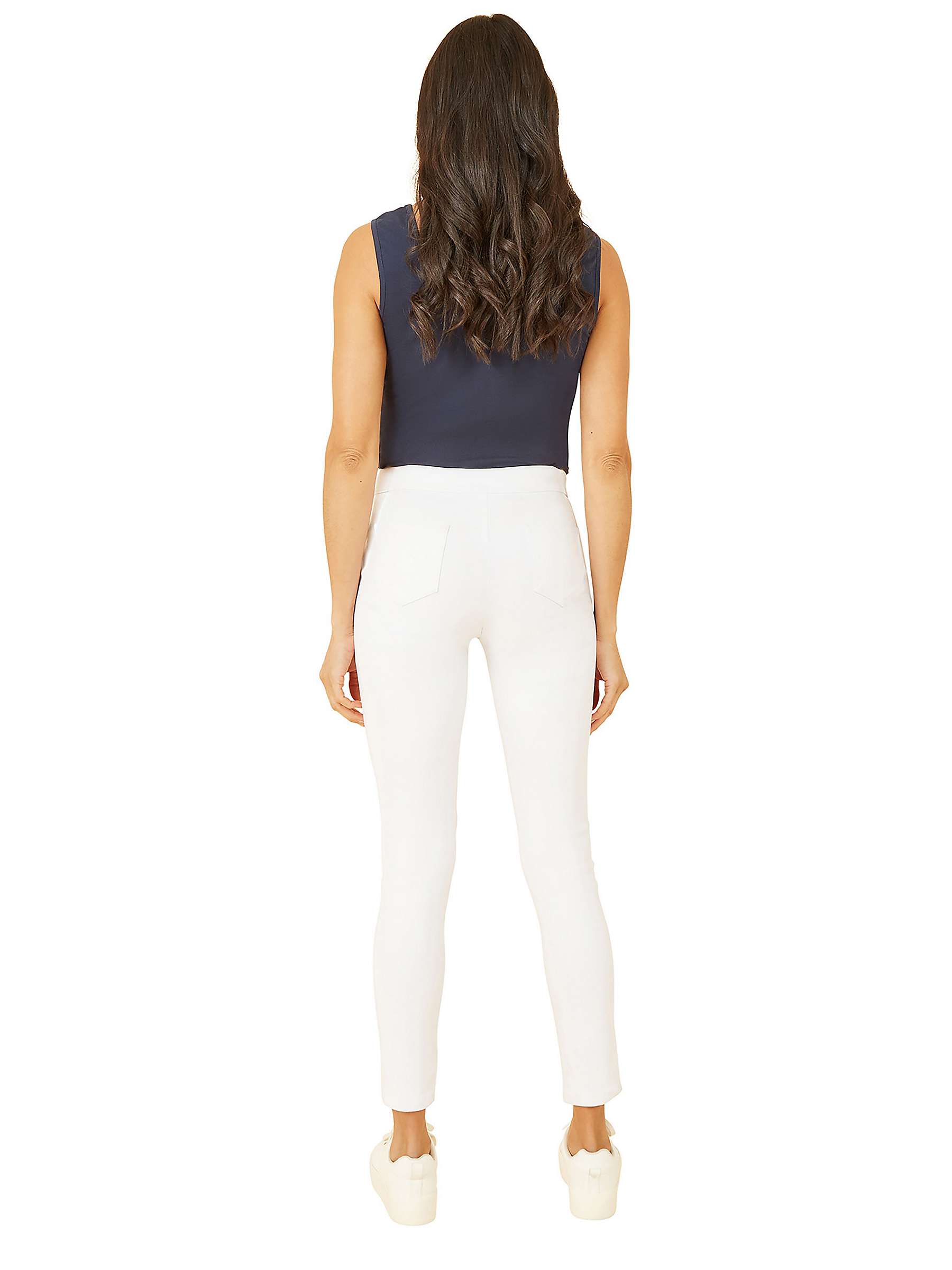 Buy Yumi Plain Stretch Jeggings, White Online at johnlewis.com