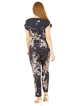 Yumi Butterfly Print Jumpsuit, Navy