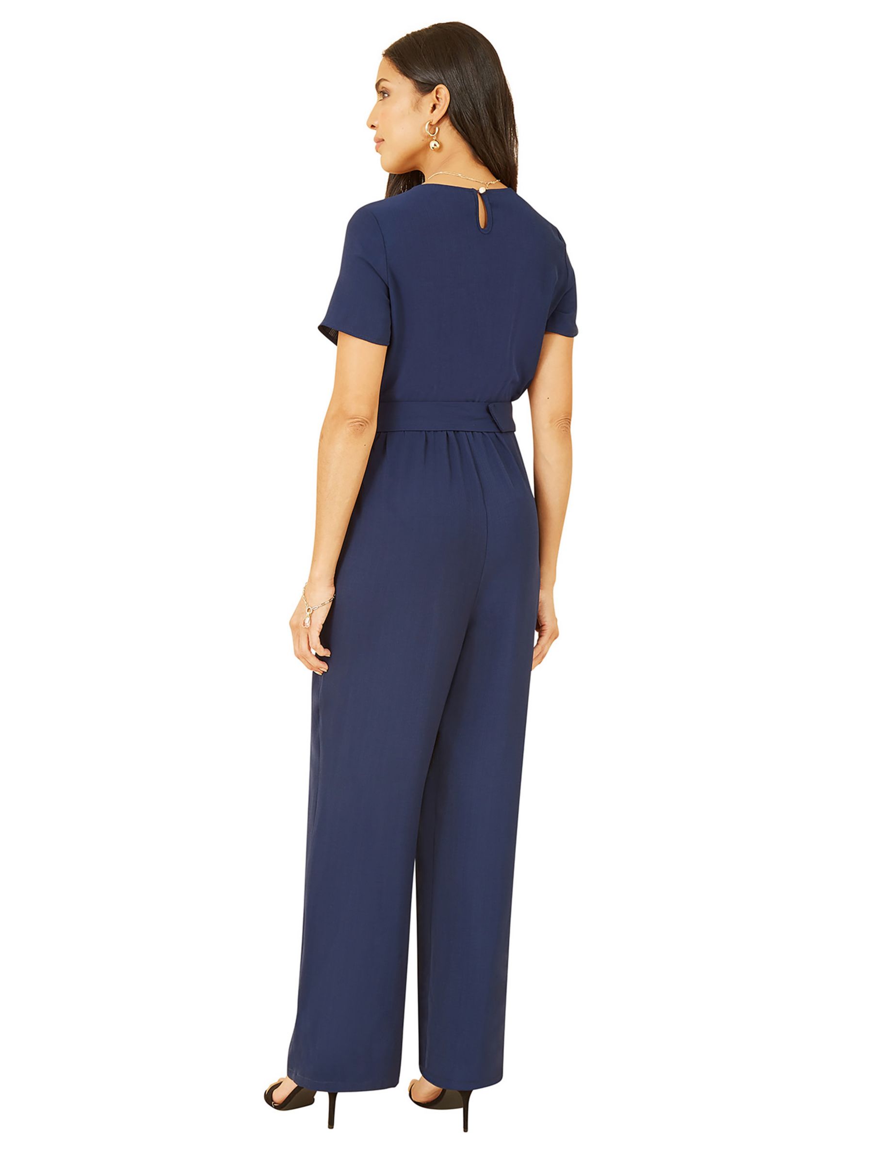 Yumi Utility Cropped Jumpsuit, Navy at John Lewis & Partners