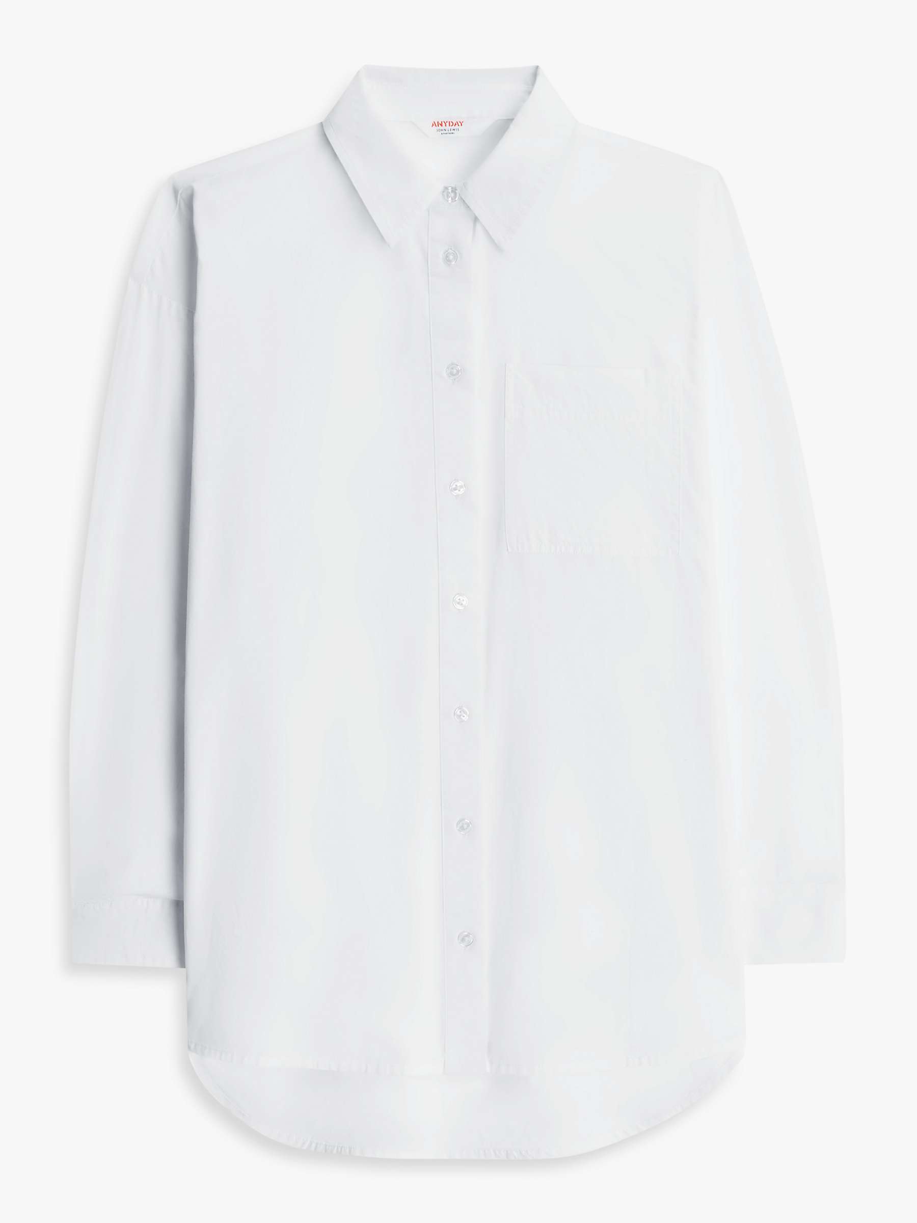 Buy John Lewis ANYDAY Plain Oversized Long Sleeve Shirt Online at johnlewis.com