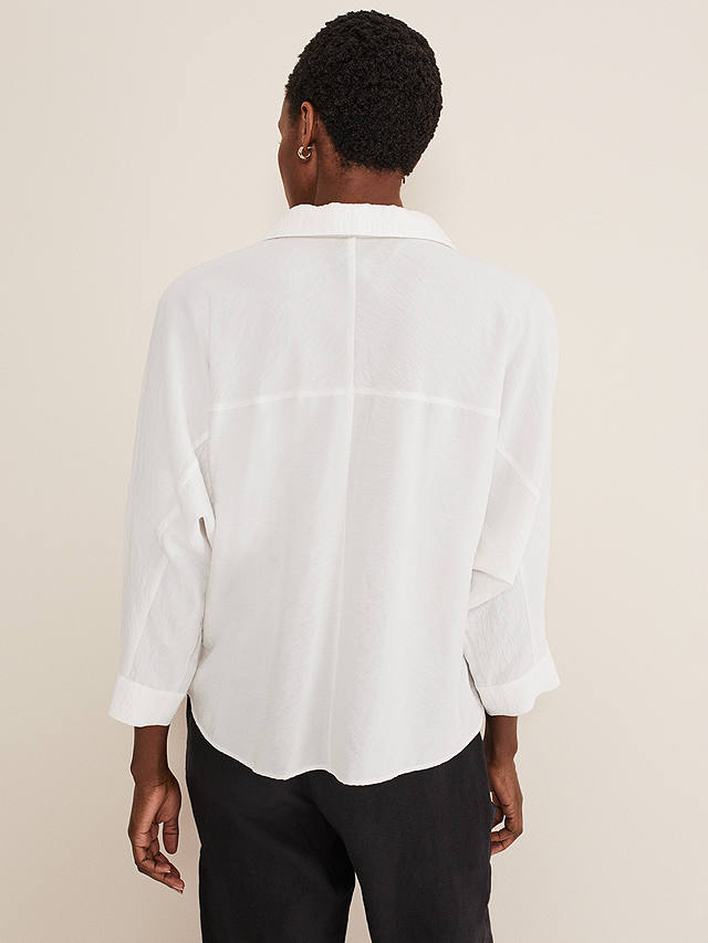 Phase Eight Cynthia Zip Front Shirt, White